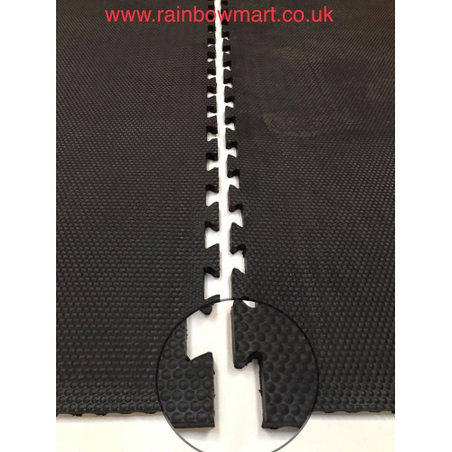 2-side Interlocking /Hammer Top Rubber Mat for Gym/Stable/Garage 6x4ftx17mm
