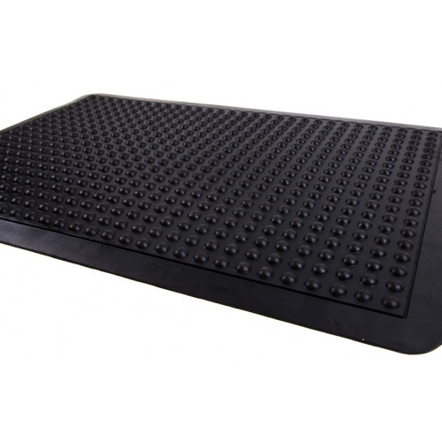 Air-Bubble/Anti-Fatigue Rubber Mat With Safety Edging