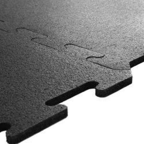 Rainbow Mart- 4-Side Interlocking Amoeba Top/Rubber Mat for Gym/Stable/Pony/Garage 6’x4’x14mm Thickness