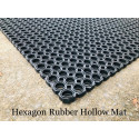 HEXAGON Premium Hollow Rubber MAT 1x1.5mx23 to 24mm, 17.5kg