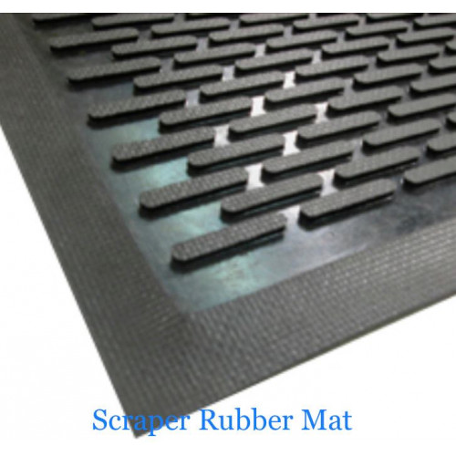 Rubber Scraper Mat - 90x150cm x 12mm