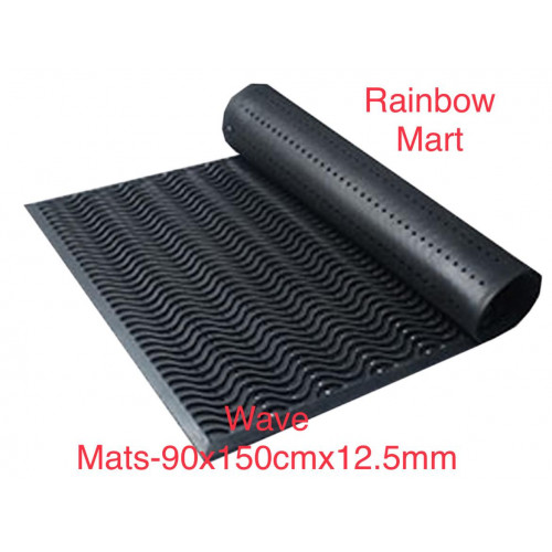 Heavy Duty Rubber WAVE Entrance Mat Safety Anti-Fatigue Non Slip Workplace